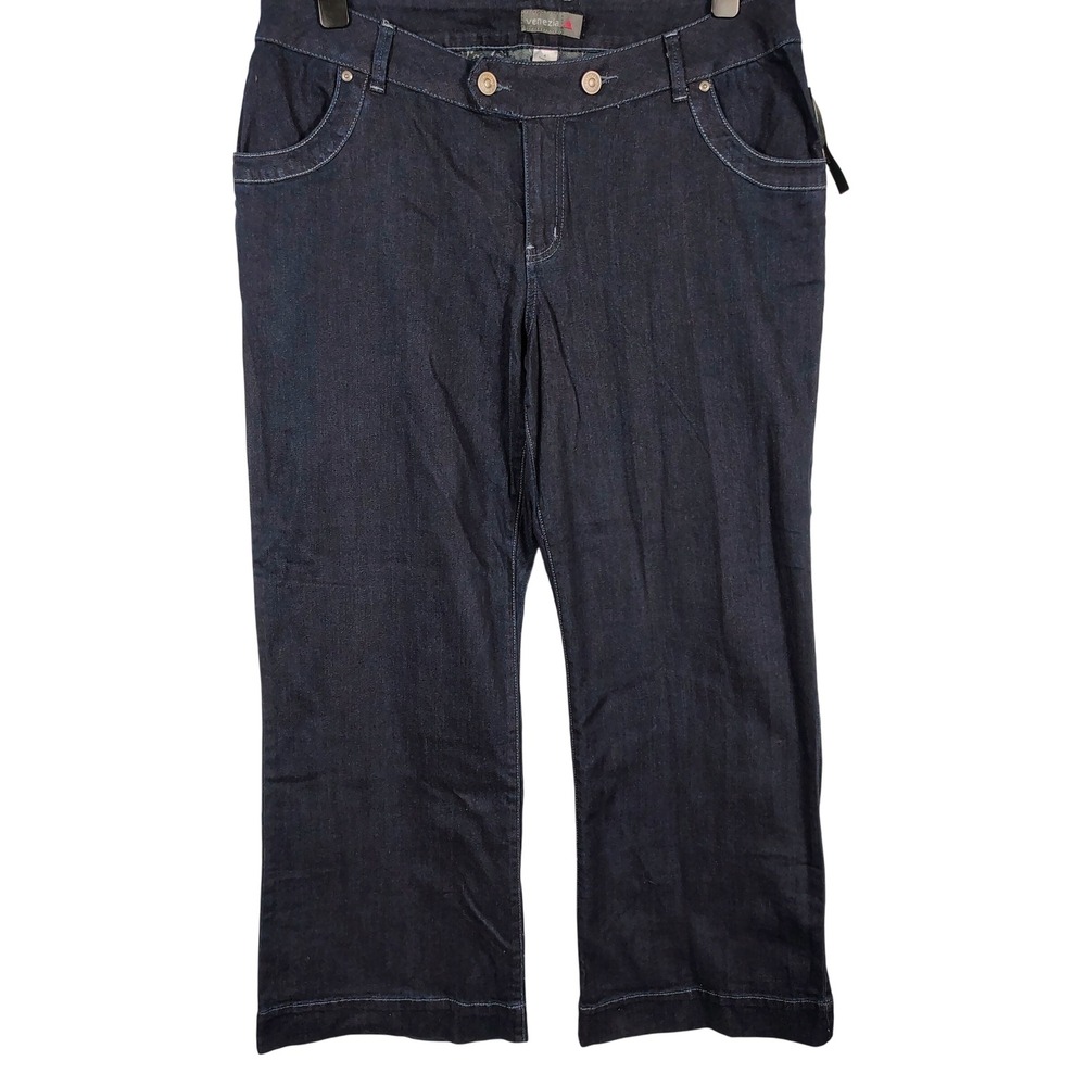 NWT Lane Bryant Womens SZ 4 Stretch Trouser Jeans Dark Wash Officecore Workwear